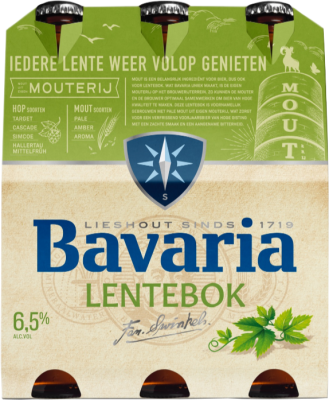 Bavaria Lentebok sixpack met flesjes van 30cl